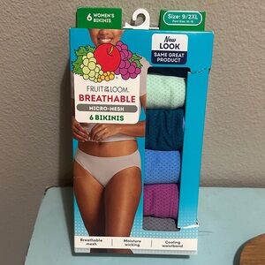 Fruit of the Loom Women's Micro-Mesh Bikini Pack - Assorted Colors